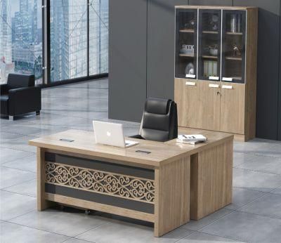 Yifa 160cm 180cm 200cm Office Table Executive Office L Shape Desk Office Furniture Modern
