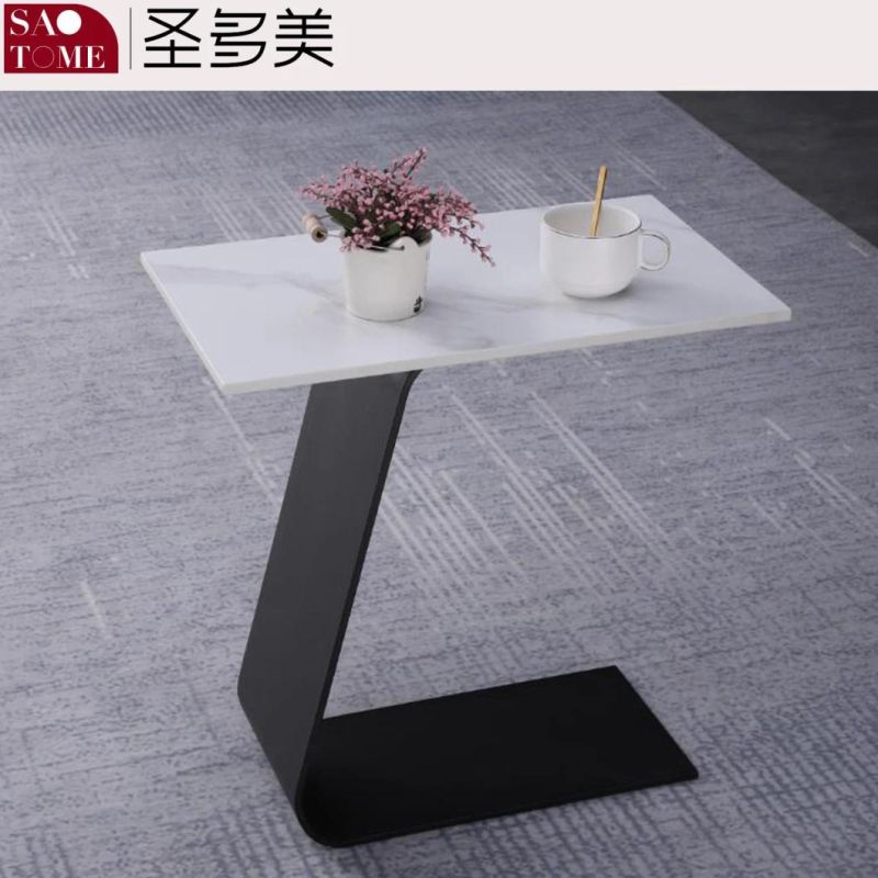 Modern Minimalist Living Room Furniture Slate/Marble Round Coffee Table Side Table