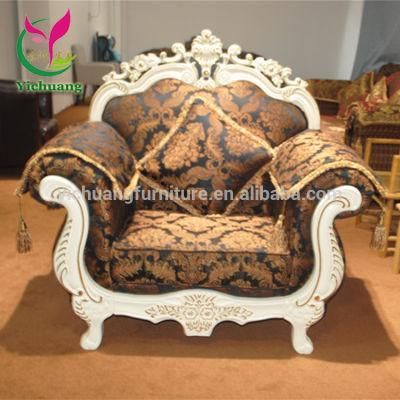 Elegant and Nice Design Brown Fabric Luxury Sofa Used in Hotel Lobby