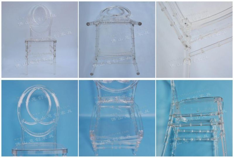 Acrylic Transparent PP Resin Outdoor Event Hotel Wedding Phoenix Chair