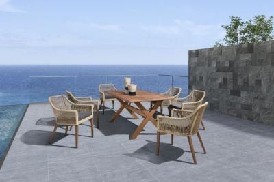 Modern New Design Aluminium Textilene Garden Dining Chairs and Table Outdoor Furniture