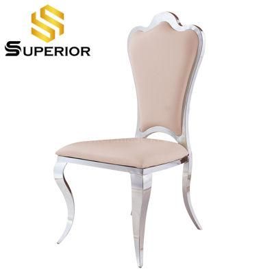 2020 Good Design American Style Pink Synthetic Leather Dining Chair