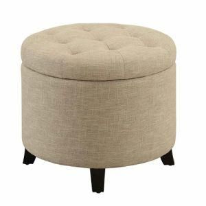 Chinese Modern Fabric Leisure Wooden Home Hotel Office Living Room Outdoor Garden Kids Bedroom Furniture Ottoman Storage Pouf Sofa Dining Chair