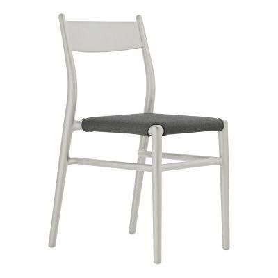 Modern Home Office Dining Room Furniture High Back PU Metal Dining Chair Hot Sale