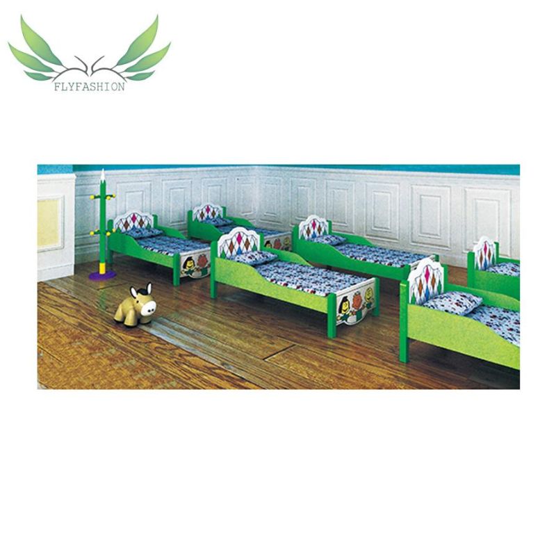 Green Color Cute Design Kindergarten Bed Furniture for Wholesale