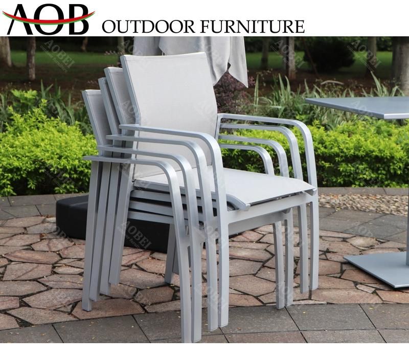 Modern Outdoor Garden Home Hotel Restaurant Patio Resort Villa Project Stackable Dining Chair Furniture