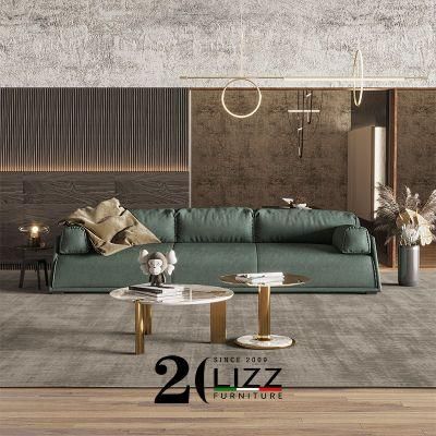 New Arrivals American Modern Living Room Leisure Furniture Sectional Fabric Velvet Sofa Set with Coffee Table