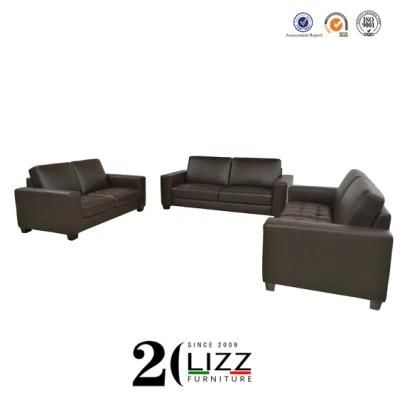 Wooden Office Furniture Modern Sectional Leather Sofa
