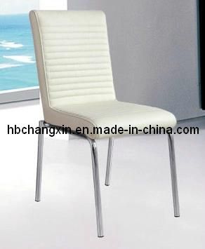 Luxurious and Comfortable Modern Brown Leather Dining Chair