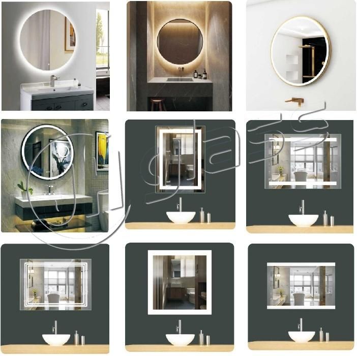 New Style Bathroom Mirror LED Illuminated Mirror with Touch Sensor & Dimmer