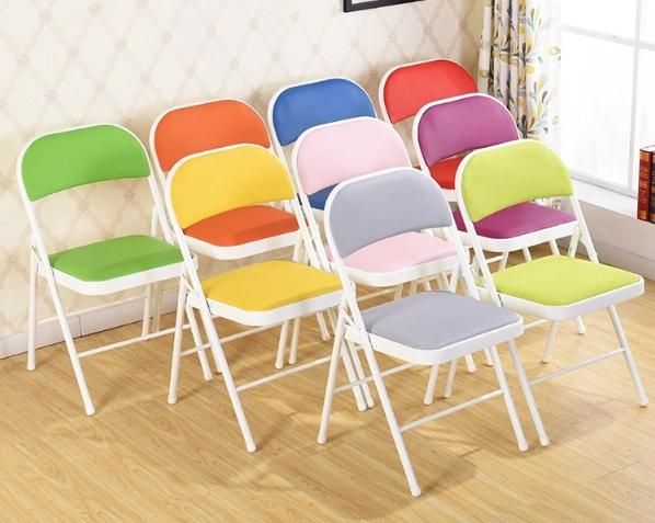 Wedding and Event Chairs Metal with PU/Fabric Face Folding Furniture Chairs