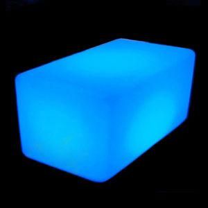 16 Colors LED Cube Chair in Waterproof and Battery Recharge