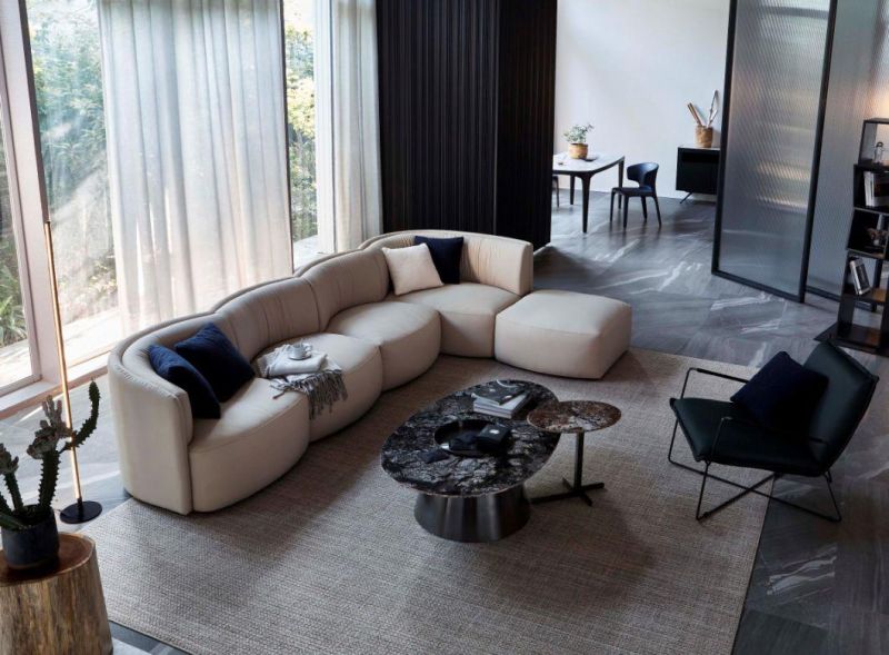 PV08 Sofa, Latest Leather Sofa, Italian Modern Sofa, Living Room Set Design From Home and Hotel Furniture Customization