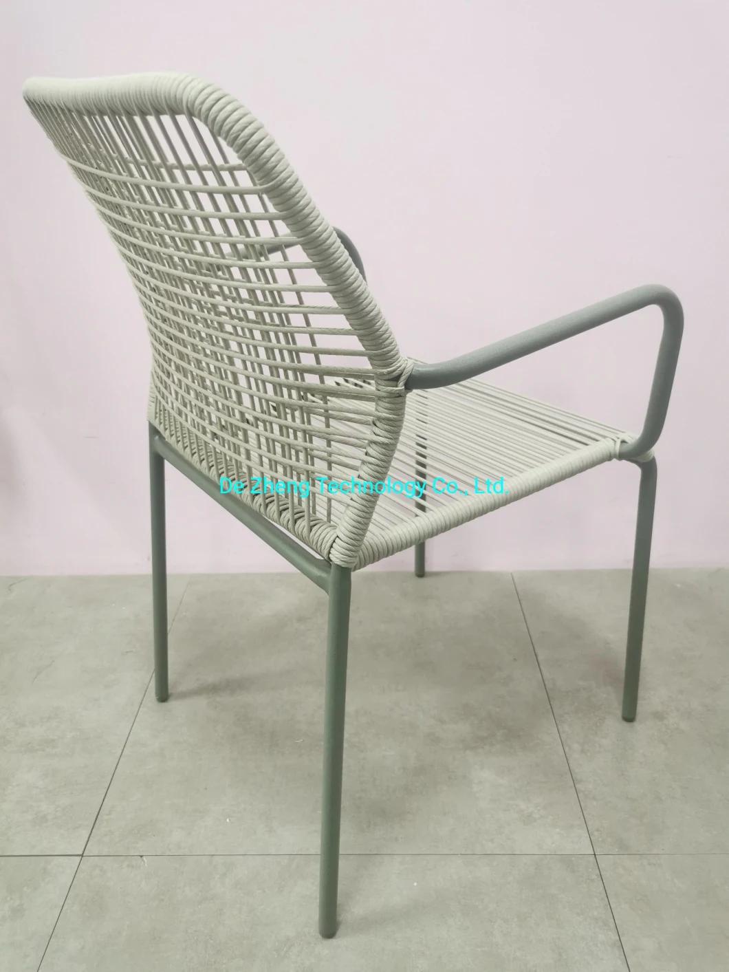 Wholesale Price Aluminum PE Rattan Handcraft Dining Sets 4 Chairs Patio Garden Rattan Modern Balcony Furniture Outdoor