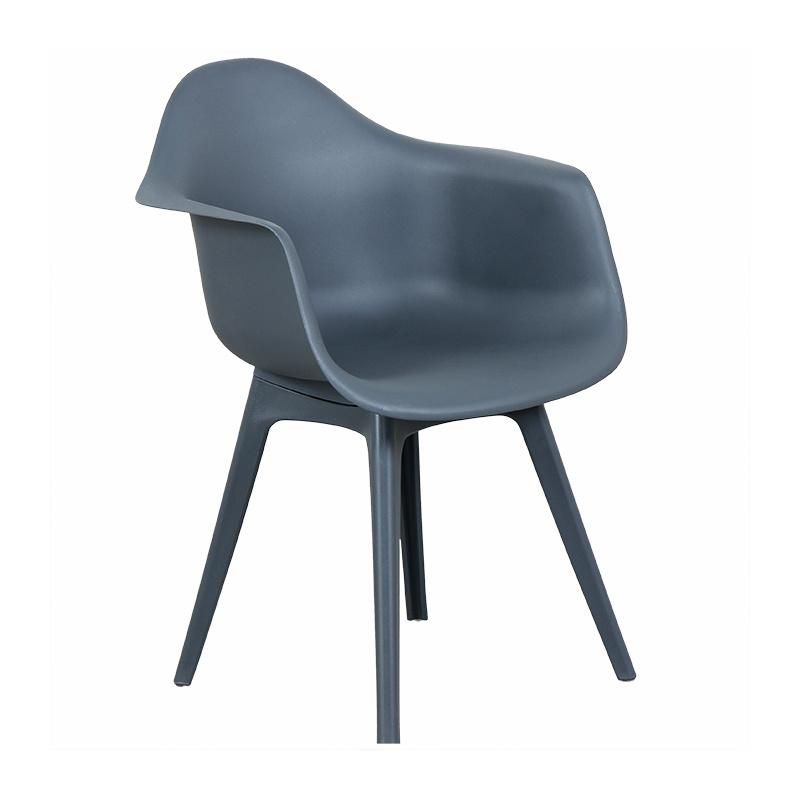 Wholesale Outdoor Furniture Modern Style Garden Furniture Oberlin Plastic Chair Eco-Friendly PP Armrest Dining Chair