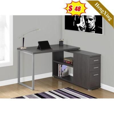 Custom Design Luxury Home Modern L Shape Wooden Office Boss Executive Laptop Table Desk