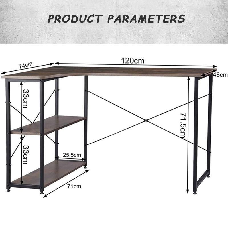 Modern Office Home Bedroom Furniture Wooden Metal Adjustable Study Work Computer Desk Table