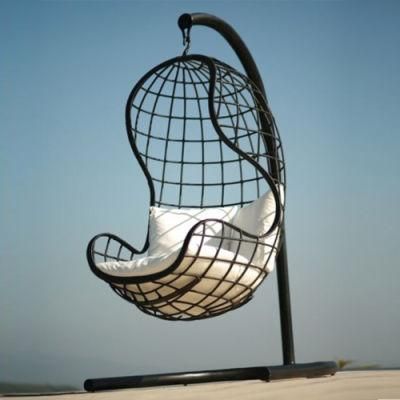 Fashionable Modern Outdoor Iron Wicker Hanging Chair Hammock