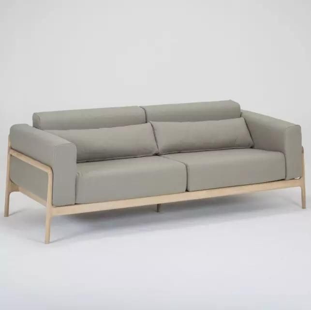 Customized 3-Seater/Single Seat Solid Wood Leisure Armrest Fabric Sofa