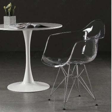 Home Furniture Restaurant Office Coffee Shop Transparent Clear PC Plastic Dining Chair for Sale