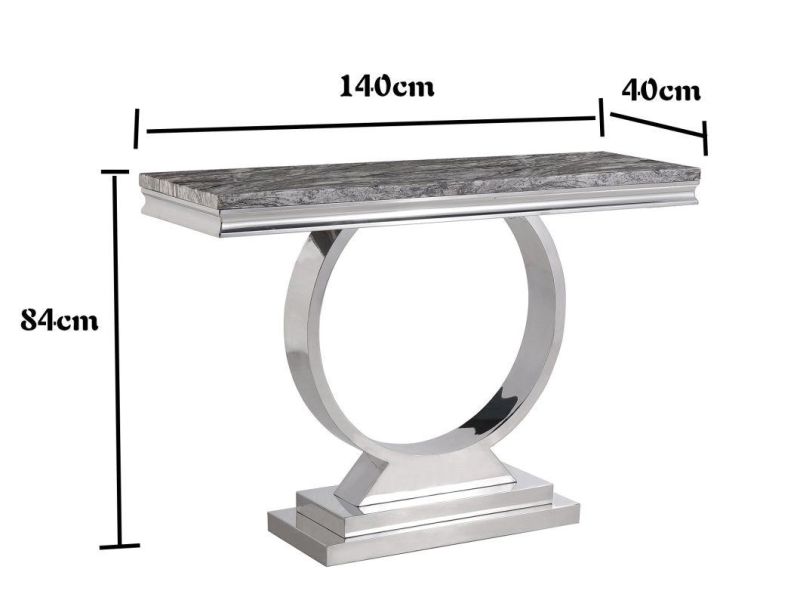 Factory Direct Sell Modern Marble Stone Rectangle Console Table European Luxury Home Furniture Set