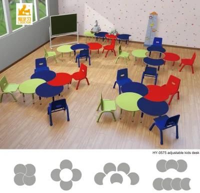 Modern Color Preschool Furniture Kids Table and Chair