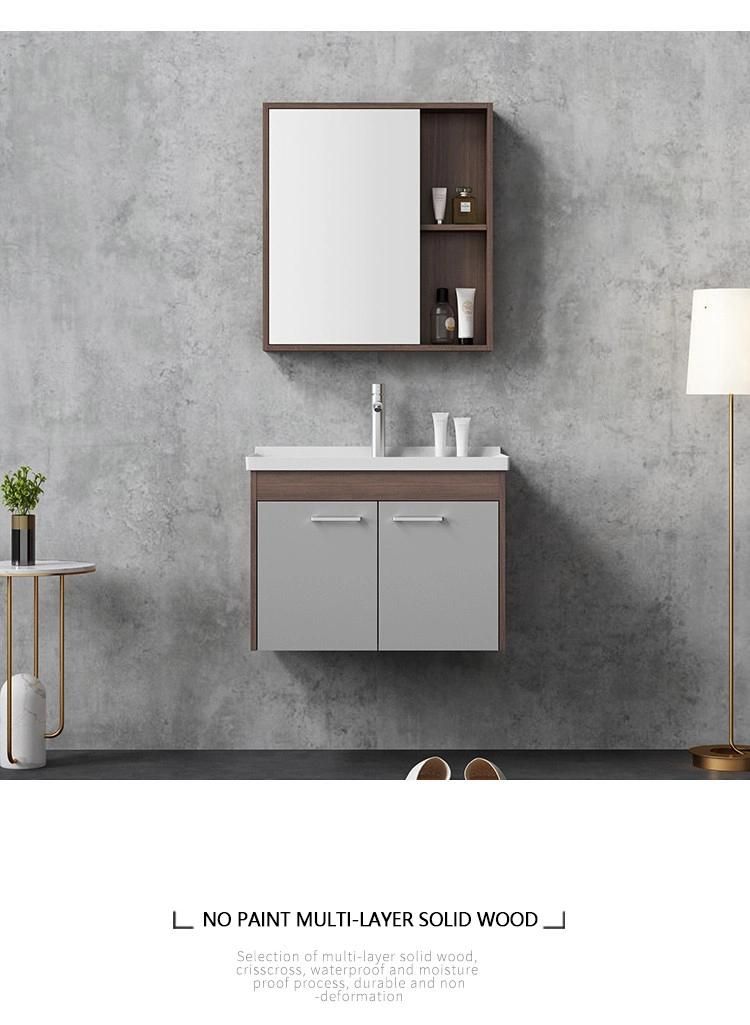 Foshan Space Saver Under Sink Wooden Bathroom Vanity Cabinet with Mirror