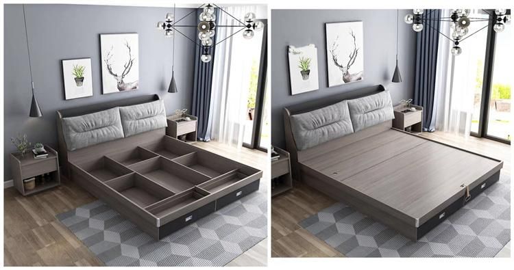 Home Modern Furniture Hot Sale Wooden Bedroom Bed