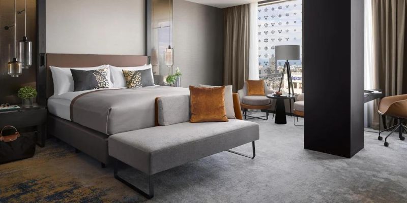 5 Star Hotel Room Set Furniture Durable Materials for Bedroom Set