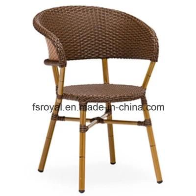 Modern Outdoor Patio Leisure Aluminum Rattan Home Hotel Office Restaurant Leisure Rattan Dining Chair