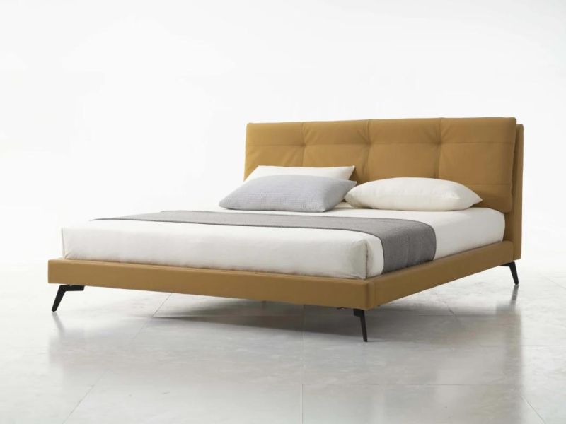 Be2025 Latst Design Bed in Home and Hotel Furniture Customization, Italian Modern Design Soft Bed, Bedroom Set