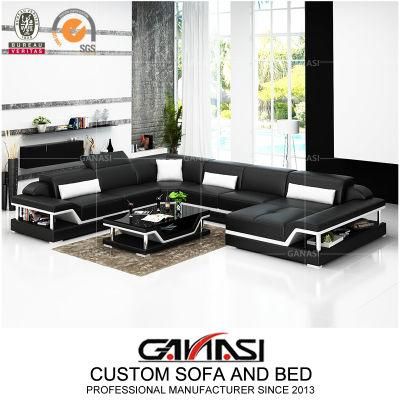 Modern Leather Sofa Furniture U Shape Germany Design Sofa