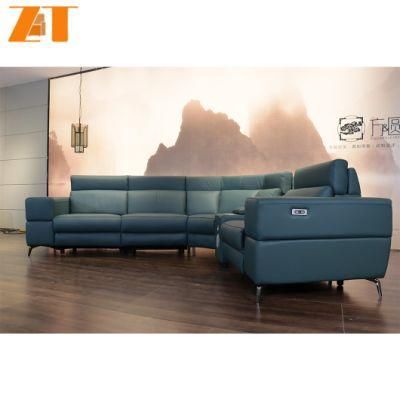 Luxury Multi Function Light Couch Living Room Real Genuine Leather Sofa