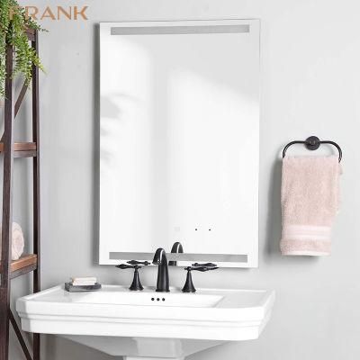 Salon Rectangular Iluminated LED Bathroom Mirror with Defogger