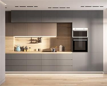 Home Light Luxury Custom Stainproof MDF Melamine Kitchen Cabinet