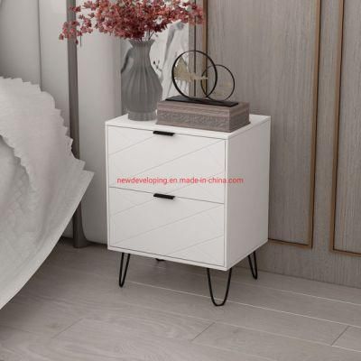 Modern Sofa Beside Accent End Table White