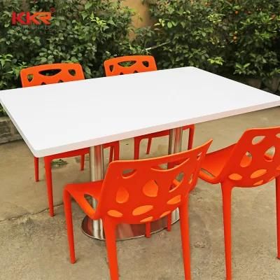 Modern Style Table and Chairs Set for Coffee Shop and Restaurant Solid Surface