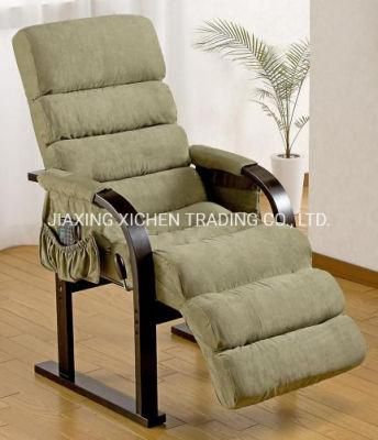 Green Fabric Home Furniture Balcony Relax Recliner Armrest Chairs