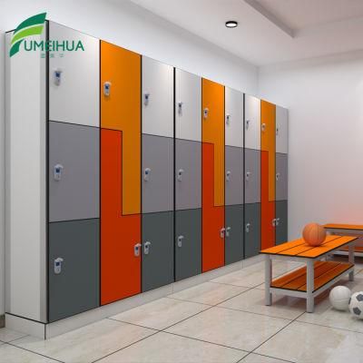 Compact Laminate Gym Lockers HPL Changing Room Locker Cabinet