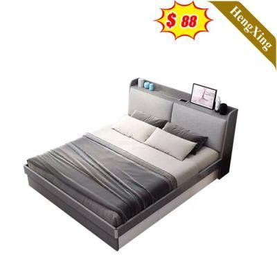 Modern Leather Fabric Headboard Bedroom Set Furniture Living Room Sofa Folding King Bed