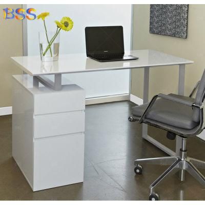 White Office Desk CEO Desk Gloss Small White Office Desk