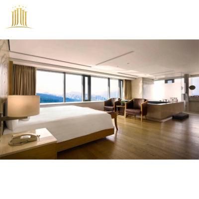 China OEM/ODM Factory 5 Star Hotel Royal Style Resort Bedroom Wood Furniture Set