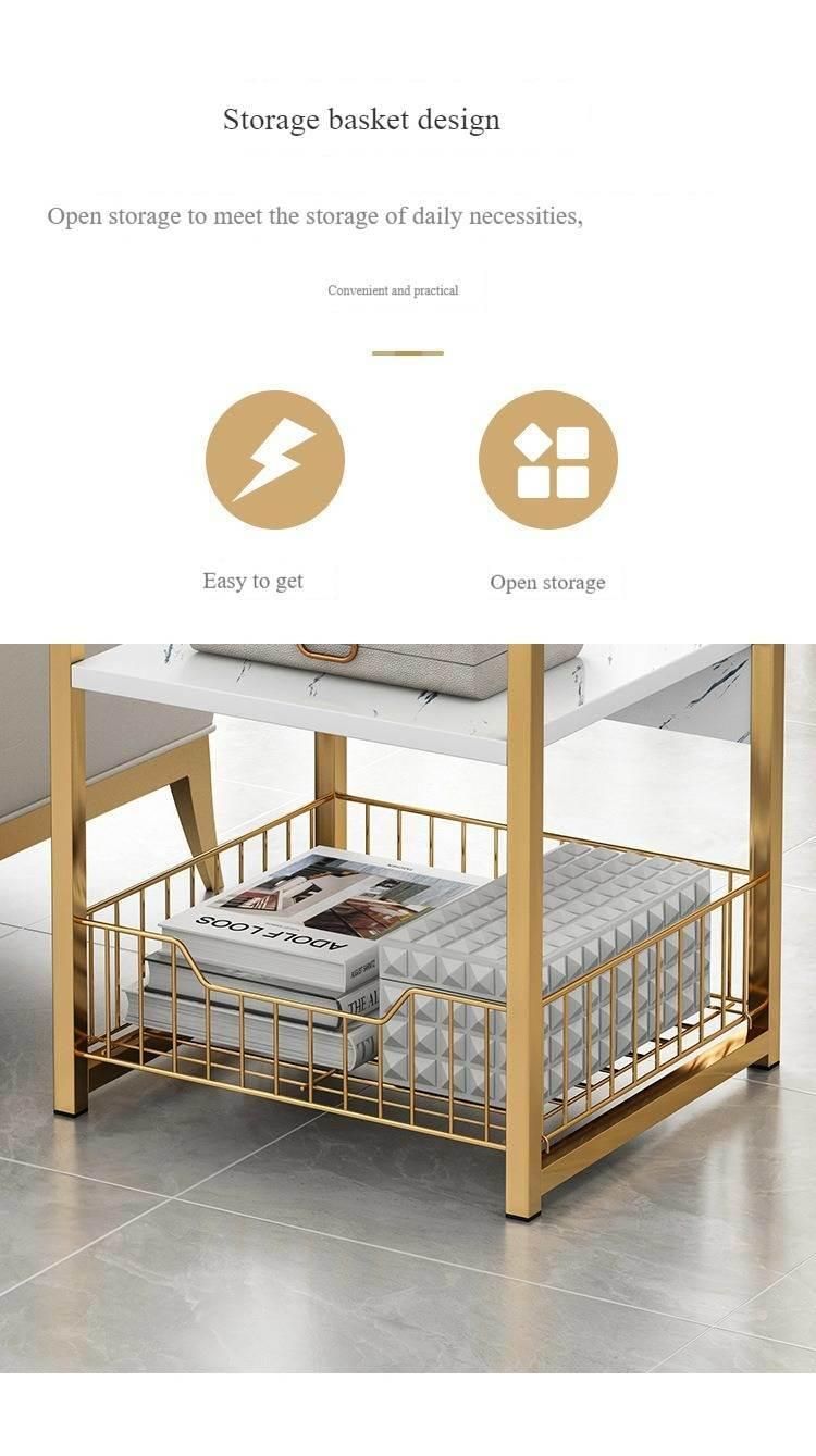 Tea Table Small Living Room Multifunctional Simple Mini Sofa Side Table Modern Minimalist Creative Light Luxury Corner Table