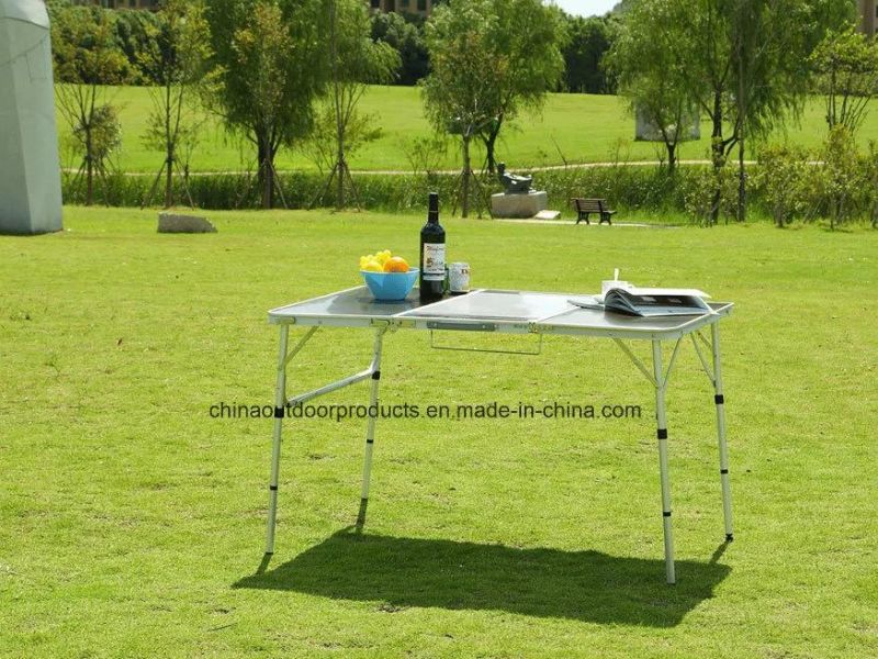 Aluminum Folding BBQ Table with BBQ Grill L (ET9926-B3)