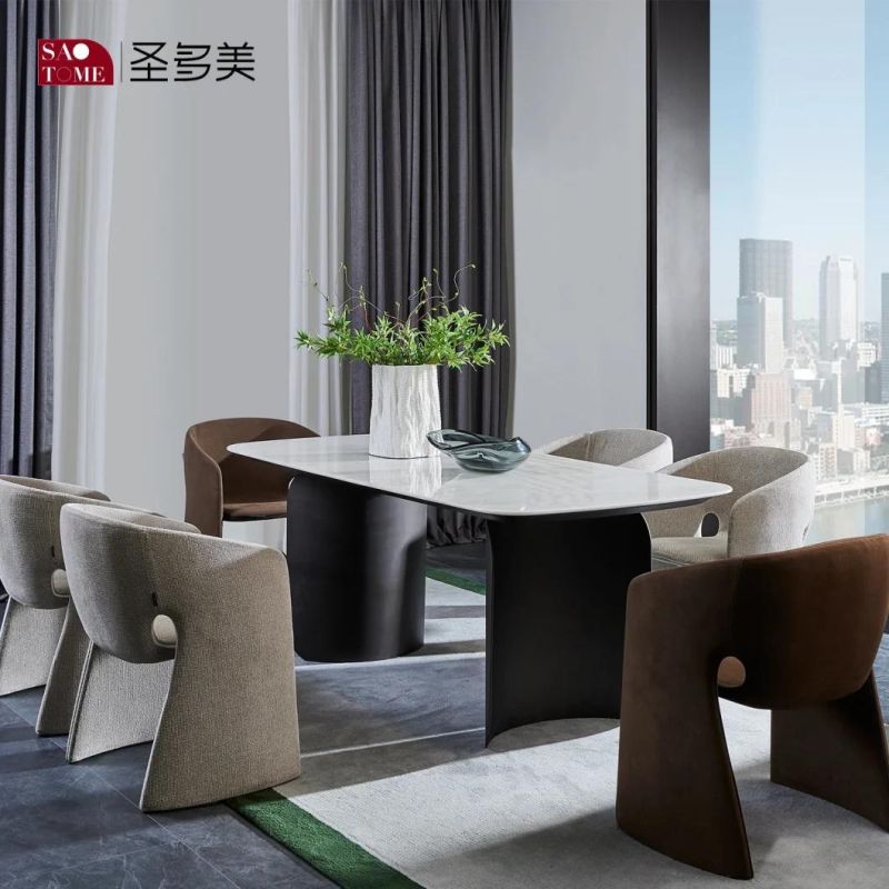 Modern Design Luxury Home Furniture Marble Stainless Steel Dining Table