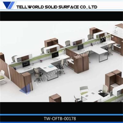 L Shape Office Desk Office Table Hotel Furniture Workstation Clerk Desk