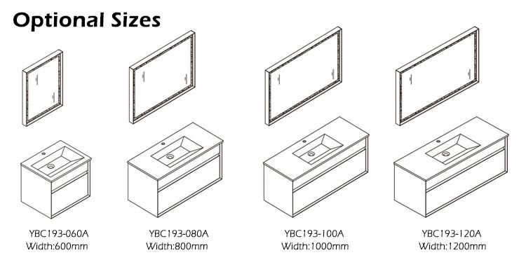 High Quality New Modern Goldea Hangzhou Mirror Cabinets Vanity Vanities Bathroom Furniture Cabinet