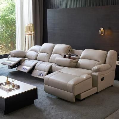 Hot Sale Modern Luxury Sofa Recliner Leather Sofa Chaise Longue Corner Recliner Sofa
