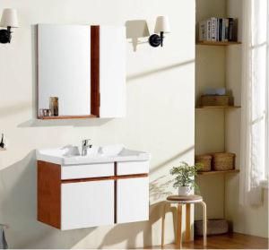 Solid Wood Cabinet Modern Bathroom Vanity with Mirror