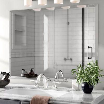Frameless Decorative Mirror Bedroom Bathroom Living Room Wall Decor 3mm Beveled Mirror for Luxury Bath Supplies